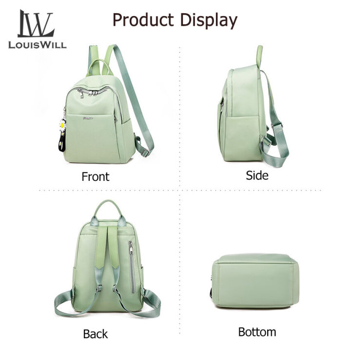 LouisWill%20Woman%20Backpack%20Candy%20color%20Shoulder%20Bags%20Fashion%20Daisy%20Ornament%20Backpack%20Shoulder%20Bags%20PU%20Women%20Bag%20Large%20Capacity%20Premium%20Oxford%20Travel%20Hiking%20Outing%20Backpack%20-%20Image%206