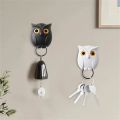 1/5pcs Scary Night Owl Magnetic Key Hooks Adhesive Hold Keychain Key Hanger Will Open Eyes Wall Decorative Hook For Kitchen Home. 