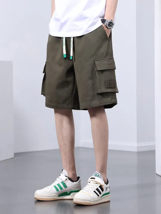 Summer%20Cargo%20Shorts%20Men%208XL%20Big%20Size%20Multi-Pockets%20Drawstring%20Breathable%20Cotton%20Straight%20Baggy%20Shorts%20Casual%20Loose%20Short%20Pants%20-%20Image%203