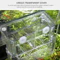 Aquarium fry incubator guppies transparent breeding box betta fish isolation box，S. 