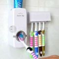 Automatic Toothpaste Dispenser and Brush Holder Set. 