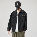 Black Colour Exclusive design premium quality Denim Winter Jacket For Men.