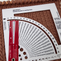 Knitting Gauge Converter Calculate Number of Stitches Rows Knitting Stable Plastic Calculator DIY Apparel Sewing Easy Install Easy to Use. 