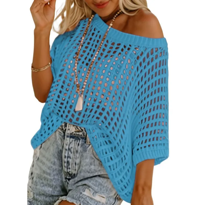 Fishnet%20Hollow%20Out%20Knit%20Cover%20Ups%20Neon%20Bright%20Color%20Mesh%20Nightclub%20Party%20Perspective%20Underlay%20Beach%20Crochet%20Blouse%20Bikinis%20Wraps%20-%20Image%202