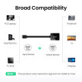 UGREEN Active HDMI to VGA Adapter with 3.5mm Audio Jack HDMI Male to VGA Female up to 1080P for PC Laptop Ultrabook Raspberry Pi Chromebook. 