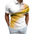 2024 Summer New Men Short Sleeve Slim Fit Lapel Polo Shirt .. 