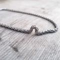 Mens 4mm Stainless Steel Wheat Chain Necklace Classic Pendant Accessories Jewelry Gifts for Him. 