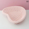 Love Heart Shape Basket Desktop Sweet Color Basket Photo Props For Home Storage Decoration Basket Nordic Storage Fruit Basket. 