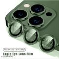 For Apple iPhone 13 Pro /iPhone 13 Pro Max Camera Lens Protector HD Tempered Metal Glass Camera Screen Protector Cover Film Accessories (colour:Alpine Green). 