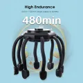 HEGRUS Electric Octopus Claw Head Scalp Massager 3 Modes Vibration Massage Therapeutic Head Scratcher Relief Head Fatigue Improve Sleep Octopus Head Vibration Relaxing Massager. 
