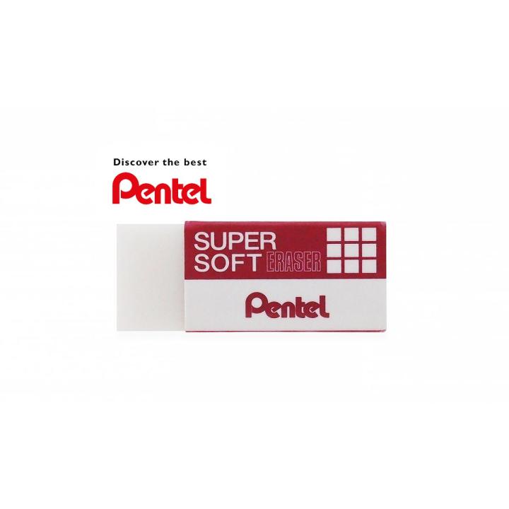 PENTEL SUPER SOFT ERASER - 05 MEDIUM (43.4 x 17.5 x 11.8MM) ZESE-05ID