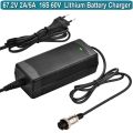 67.2V 2A Charger 60V Li-ion Battery Smart Charger Used for 16S Li-ion Battery Input 100-240V for Ebike 16S Lithium Batteries. 