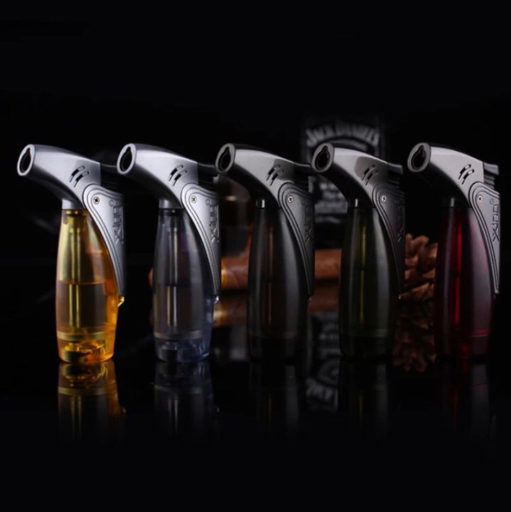 1%20pcs%20Butane%20Jet%20Torch%20Lighter%20Plastic%20Windproof%20Cigar%20Lighter%20Gas%20Fuel%20visible%20-%20Image%202