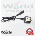 3 Pin UK Power Cable (2.5 Feet long cable) for Laptop with Fuse Power Cord Cable 2 pin Heavy Duty Multi Purpose use Power Cable .. 