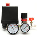 Air Compressor Pressure Control Switch, 90-120 PSI Pressure Switch Manifold Regulator Gauges with Pressure Regulator. 