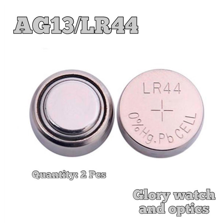 2pcs LR44 Battery SUPER alkaline 1.5V button cell AG13 for Clocks Watches Calculators Computers Cameras