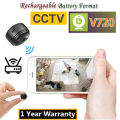 Mini CCTV Camera A9 Full HD WiFi 1080P 4K Wireless Support Night Vision 140 Degree Wide Angle Lens Motion Detection Audio Video Recording Mobile App Remote Monitoring Perfect For Indoor Outdoor Home Security Black Color.