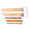 Pottery Ceramic Tool Widen Sawtooth Clay Texture Tool Paste Amending Tool Ceramic Sculpture Clay Plastic Bamboo Handle SnowWhite. 