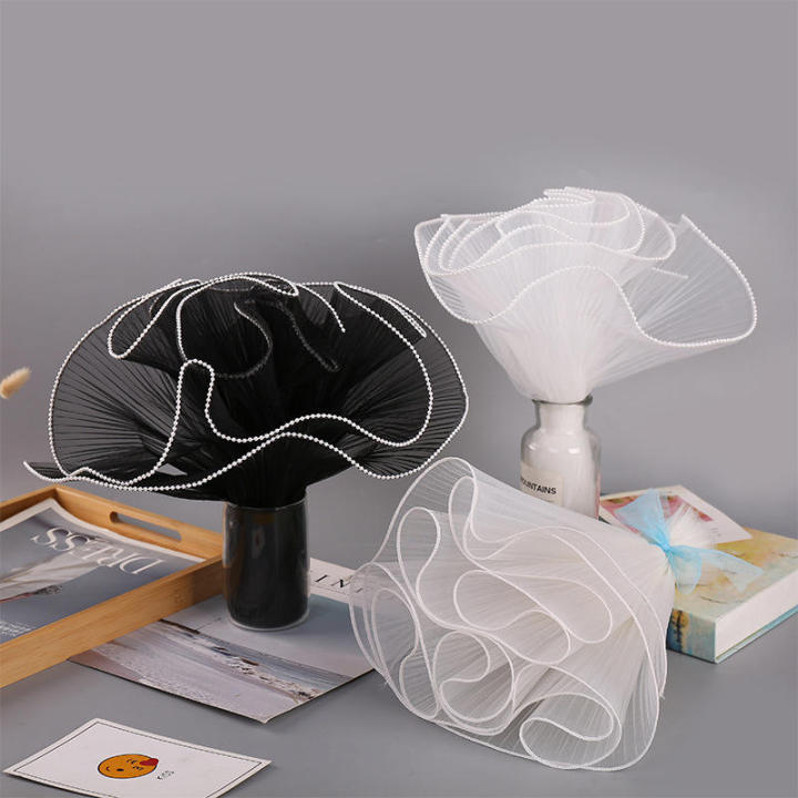 Wave Yarn Edge Mesh Flower Wrapping Mesh Yarn DIY Craft Bouquet Gift Packaging Material
