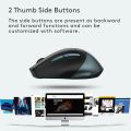 A4tech Fstyler FB35Cs Multimode Rechargeable Silent Click Wireless Mouse - Silent Click - Bluetooth + 2.4G Wireless - Rechargeable Type C- 2000 DPI - Connects 3 Devices - For PC/Laptop/Tablet/Smart TV - Midnight Green. 