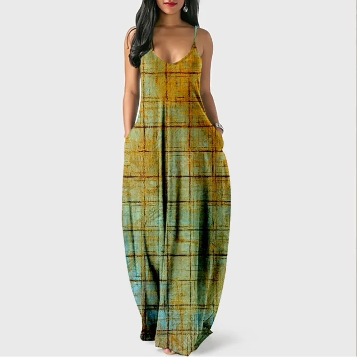 2022%20Dress%20For%20Women%20Halter%20Neck%20Summer%20Vintage%20Texture%20Print%20Sleeveless%20Midi%20Backless%20Party%20Dresses%20Beach%20Casual%20Streetwea%20-%20Image%202