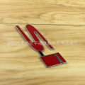 Car Metal SI Logo Personalized Decoration Sticker Body 3D Metal Car Logo Side Label. 