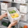 Fruit Containers for Fridge Keeping Container with Handle Fresh Container for Pantry. 