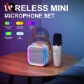 K12 Speaker High-end Bluetooth Audio Small Home KTV Karaoke Microphone Professional Children's Singing Bluetooth Speaker Column.