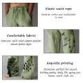 Men's Baggy Cotton Linen Pants Casual Pockets Wide Leg Pant Full Length Drawstring Men Plus Size Loose Vintage Pants Streetwear.