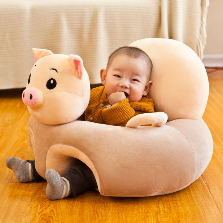 Baby Sofa Support Seat Cover Plush Chair Learning To Sit Washable Without Filler Maoxiu