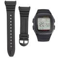 Rubber Watch Band for Casio W-96H Watch Strap Accessories PU Plastic Bracelet with Special Interface. 