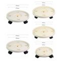 Rolling Potted Stand Heavy Duty Mobile Flower Pot Stand Universal Casters Round Flower Pot Wheels Thickened Movable Flower Pot Rack Office.