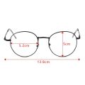 Unisex Metal Ultralight Round Frame Glasses Classic Optical Eyewear Myopia Glasses Vision Care Eyeglasses Strength 0.0~-4.0. 