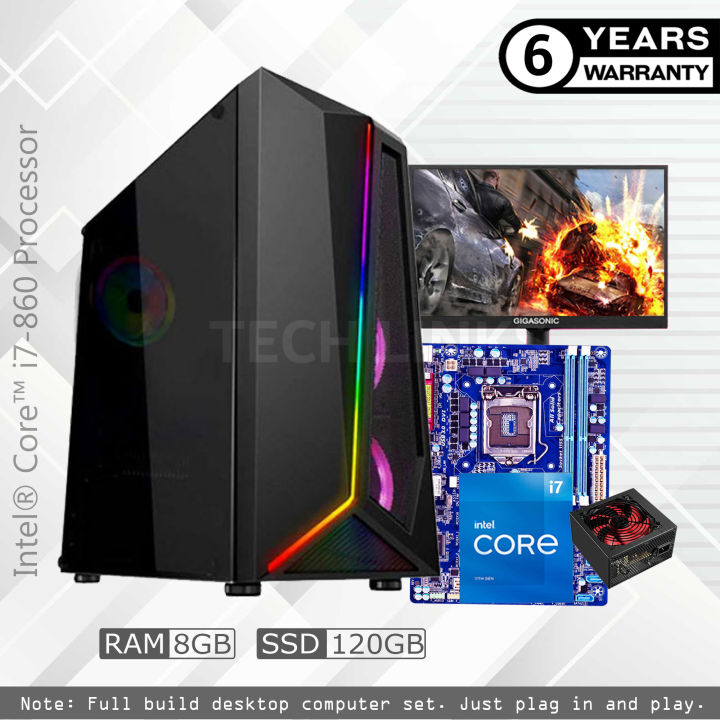 Intel Pc Monitor Intel Core i7 Desktop PC & 19 inch Monitor | Daraz.com.bd