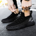 Mens shoes春季男士运动鞋新款飞织鞋休闲鞋男跑步sneakers男鞋. 