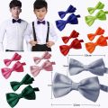 2PCS Fashion Father and Son Bowtie Boy Kids Bow Tie Butterfly Adjustable Wedding Kid and Men's Bowtie Bow Ties For Men WTZQZ.