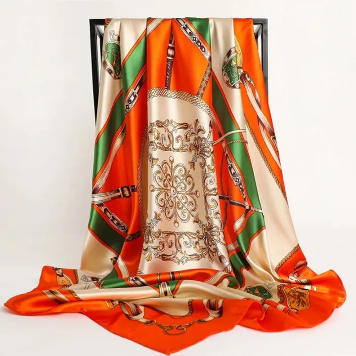 Luxury%20Brand%20Silk%20Scarf%20Fashion%20Foulard%20Satin%20Shawl%20Leopard%2090*90cm%20Square%20Head%20Scarves%20Women%20Bandanna%20Pareo%20Headscarf%20-%20Image%203
