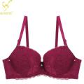 Purple Soft Comfortable Net Pushup Foam Bra for Sexy Women. 