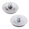 Stainless Steel Rubber Bath Tub Sink Floor Drain Plug Water Stopper Tool For Kitchen Laundry Bathroom. 