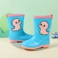 Children Plush Rain Boots Infant Waterproof Non-slip Rubber Boots Korean Cute Cartoon Water Shoes Boys Girls School Rain Shoes. 
