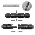 MC4 Solar Connector 30A DC Solar Panel Cable PV Connectors for Solar PV Energy System Waterproof Flame Retardant Connector. 