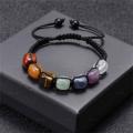 7 Chakra Bracelets Reiki Natural Stone Braided Bracelet Men Women Natural Crystal Healing Anxiety Jewellery Adjustable Rope.