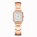 Fashion Square Watches Women Quartz Bracelet Watches Ladies Dress Wristwatch Rose Gold Clock. 