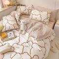 Ins Style Fashion Butterfly Bedding Set For Girls Boys Double Size Flat Sheet Duvet Cover Pillowcase Bed Linen Home Textile. 