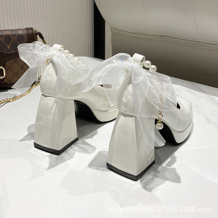 42%20Plus%20Size%20Single%20Shoes%20Women's%20Spring%20Summer%202023%20New%20Square%20Toe%20Block%20Heel%20Straight%20Buckle%20Strap%20Heels%20Bow%20-%20Image%206