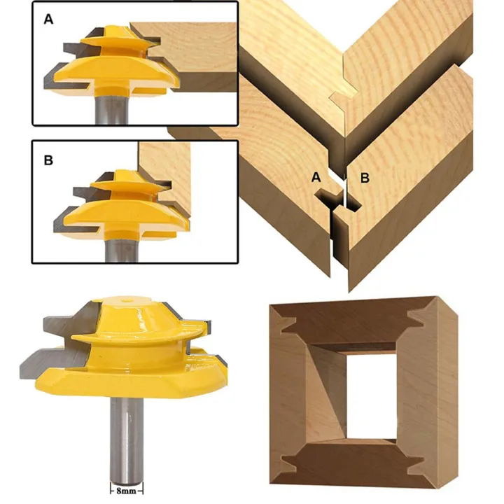 【Sell-Well】 45 degree lock oblique inciion milling cutter bit 1/4 or 1/ ...