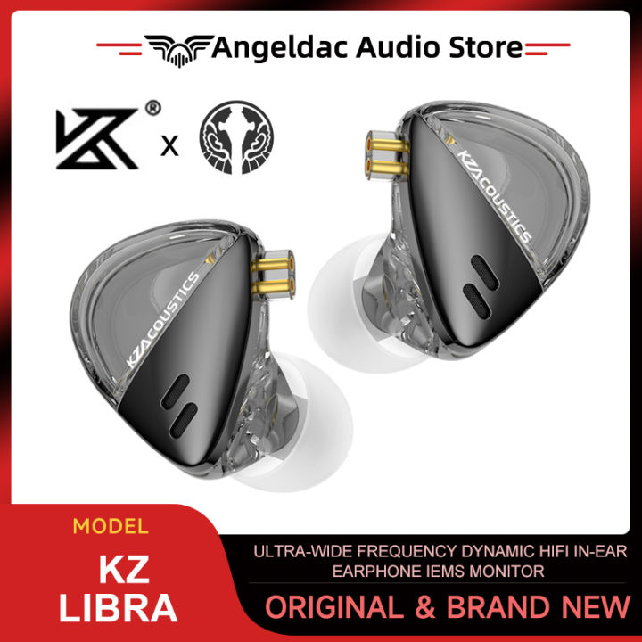 KZ X Angelears Libra Ultra-Wide Frequency Dynamic HiFi In-Ear Earphone IEMs Monitor With 0.75 Replaceable cable