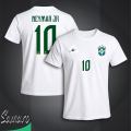 Brazil Neymar jr 10 Short Sleeve Football Jersey For Men - Neymar jr 10 Half Sleeve t shirt - Brazil 10 Jersey. 