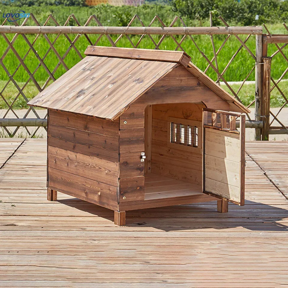 Dog Kennel with Door and Window Rainproof Minimalism Universal Pet