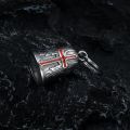 Fashion Red Cross Guardian Angel Wings Bell Motorcycle Bell Keychain Men||||'s Biker Exorcist Amulet Lucky Jewelry Accessory.